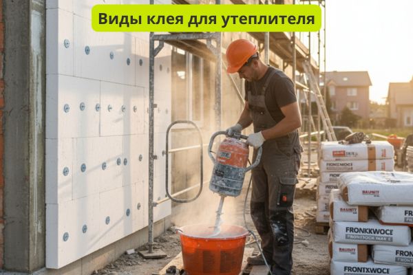 Виды клея для утеплителя фото